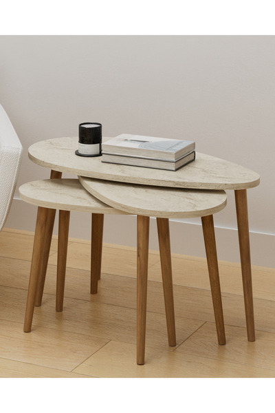Skandi homeworks Spline 3'lü Zigon Sehpa