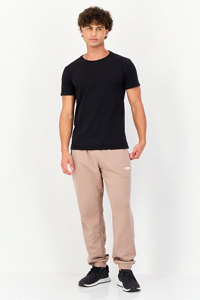 adidas Men Sportswear Fit Brand Logo Outdoor Sweatpants, Light Brown
