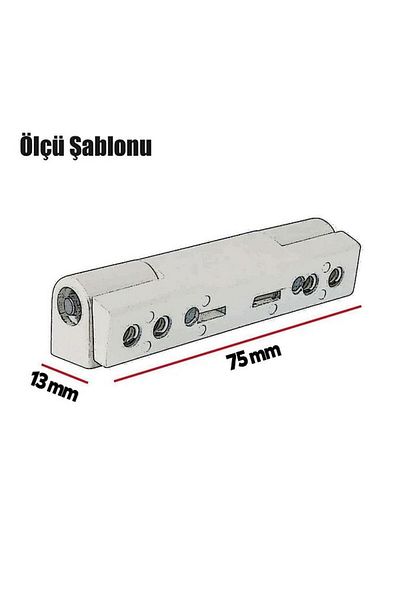 fiba teknik Real Özs Pvc Zamak Hinge 75 mm Brown 1 Piece
