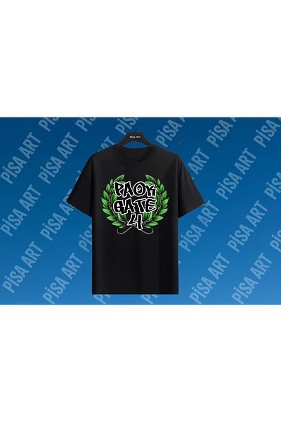 Pisa Art Ελλάδα Ποδόσφαιρο PAOK Fan Group Gate 4 Προσαρμοσμένο σχέδιο