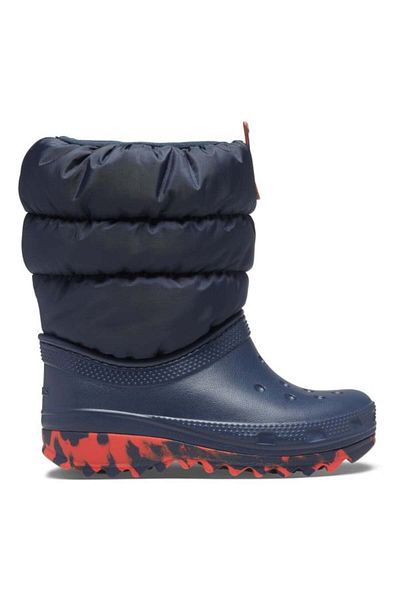 Crocs Ghete pufoase clasice Neo pentru copii mici - Bleumarin
