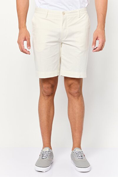 Hackett Men Solid Bermuda Shorts, Off-White