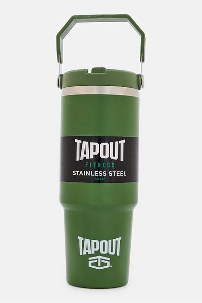 Tapout Fitness Stainless Steel Vacuum Insulated Tumbler 900ml, Olive