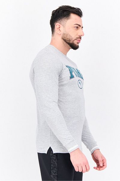 Puma Men Sportswear Fit Long Sleeve Training T-Shirt, Grey