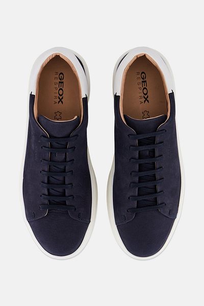 Geox Men U Velletri Lace Up Sneakers, Navy