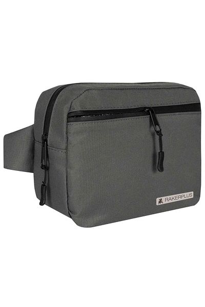 Rakerplus Gray Unisex Minimal 21X15X5 cm Waist and Chest Bag