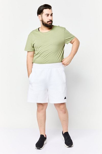 adidas Men Sportswear Fit Brand Logo Outdoor Shorts, White