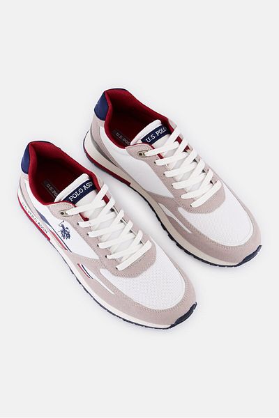 U.S. Polo Assn. Men Eco Suede-Textile Lace Up Casual Shoes, Multicolor