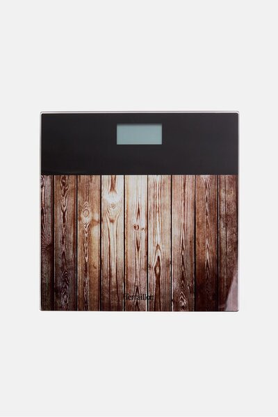 TERRAILLON ميزان حمام رقمي من وود هوم، متعدد الألوان