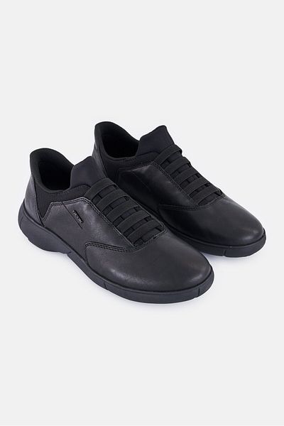 Geox Men U NEBULA 20 F Lace Up Casual Shoes, Black
