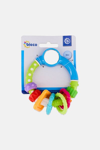 Bieco Shake Spin Rattling Ring With Mirror