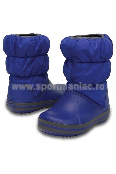 Crocs Ghete Crocs Winter Puff pentru copii, 22-23 EU - C6 US Albastru - Albastru cerulean