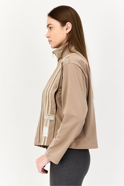 adidas Women Sportswear Fit Embroidered Logo Training Track Jacket, Light Brown