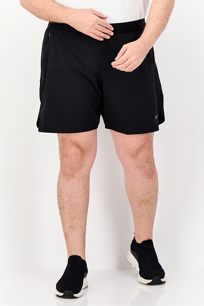 Reebok شورت تدريب رياضي للرجال، أسود