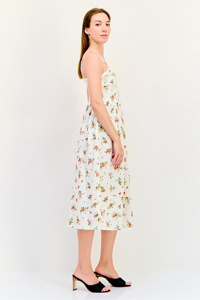 Brave Soul Women Floral Print Midi Dress, Multicolor
