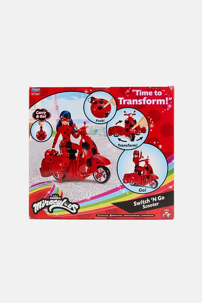 ZAG Heroez Miraculous Ladybug And Switch N Go Scooter Action Figure