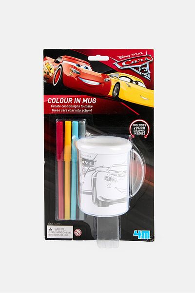4M Disney Cars Color in Mug