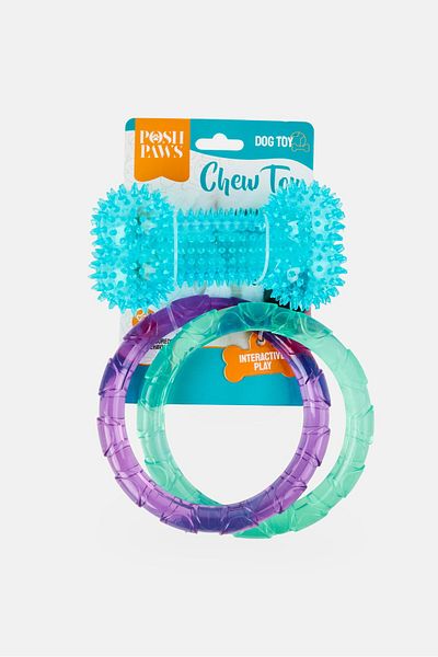 Posh Paws Dog Chew Toy, Multicolor