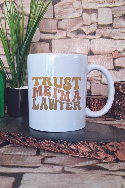 giftkonsept Trust Me I'M a Lawyer 2 Printed Lawyer Gift Printed Tea Coffee Presentation Mug Cup