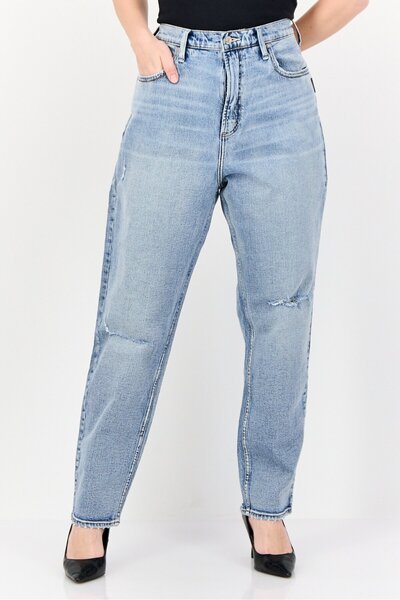 Silver Jeans Co. Women Plus Size Washed Stretchable Jeans, Blue