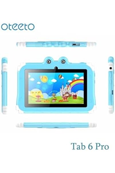 OTEETO TAB 6 Kids Tablet, 7-Inch IPS LCD Display, 4GB RAM + 128GB ROM, Android 13, Dual Camera, Blac