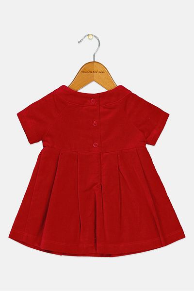 MOTHERCARE Toddlers Girl Embroidered Dress, Red