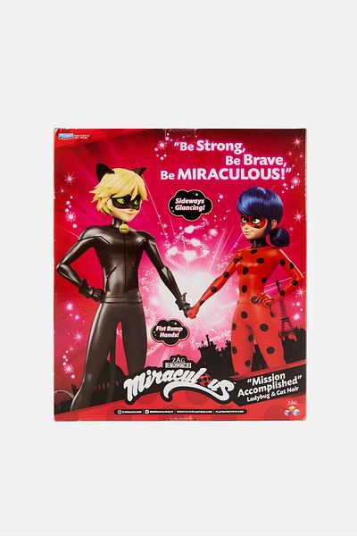 ZAG Heroez Miraculous 2-Pack Ladybug and Cat Noir Mission Accomplished Fashion Dolls