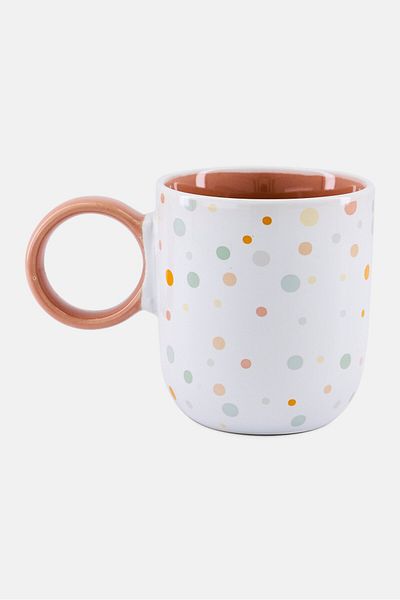 Boltze Ceramic Lavina Micro Dotted Mug 370 ml, Multicolor