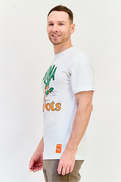 Puma Men Sportswear Fit Short Sleeve Outdoor T Shirt, White