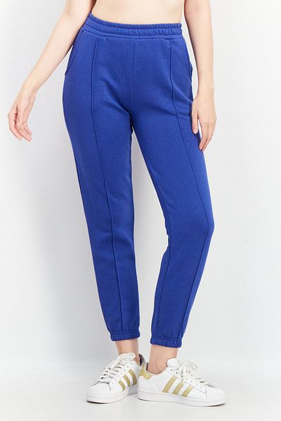 Don't Call Me Jennyfer Women Regular Fit Pull On Plain Fleece Jogger Pants, Blue