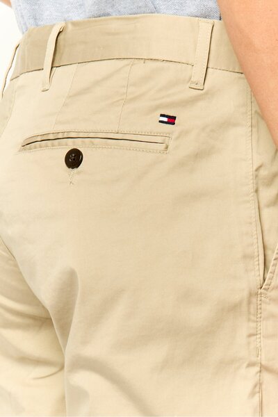 Tommy Hilfiger Men Straight Leg Solid Chino Pants, Beige