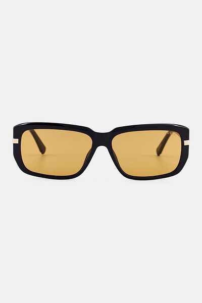 Guess Men GU0009001E60 UV Protected Rectangular Sunglasses, Black