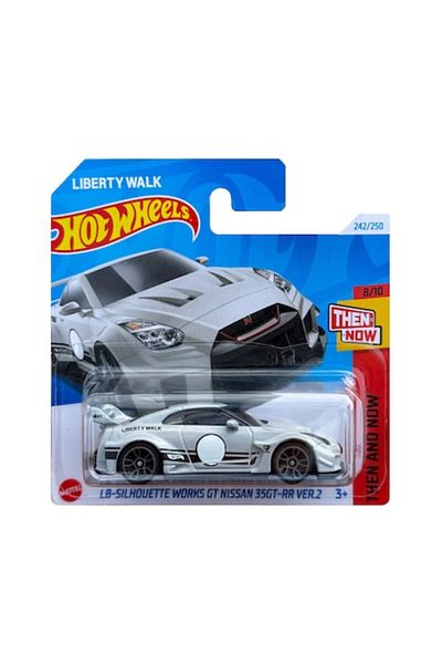 HOT WHEELS Masinuta Metalica Hot Wheels, LB-Silhouette Works GT Nissan 35GT-RR VER2, Then and Now, 1:64, Gri