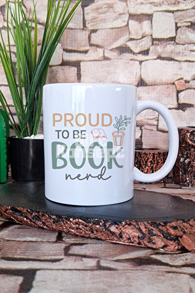 giftkonsept Proud to Be Book Nerd Printed Book Cow Pride Gift Printed Tea Cof...