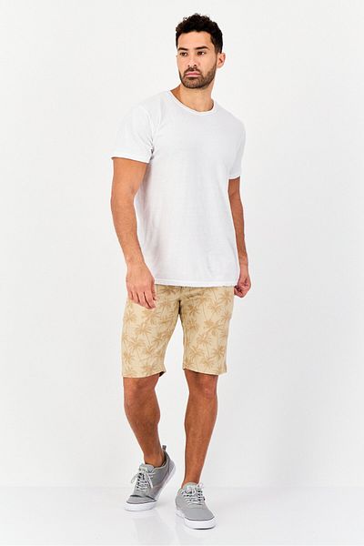Giordano Men Chambray Chino Shorts, Brown