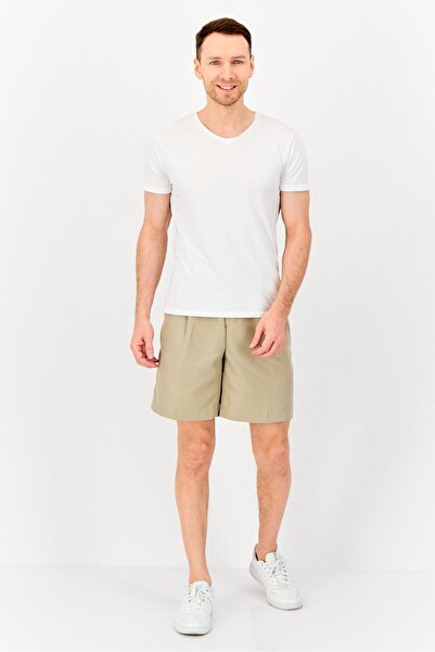 Greg Norman Men Sportswear Fit Outdoor Shorts, Khaki