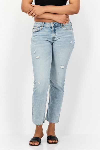 Esprit Women Regular Fit Mid Rise Straight Leg Stretchable Denim Jeans, Blue
