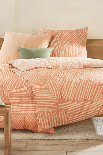 Tchibo Single 2 Pieces Renforce Duvet Cover With Pillow Case Set, Multicolor