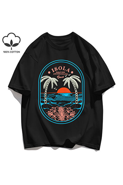 StartMore تي شيرت Y2k Vintage تي شيرت Ocean Vibw Paradibe آخر