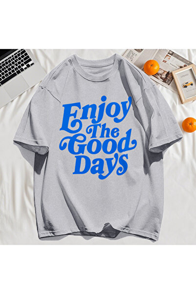 StartMore تي شيرت Y2k Vintage تي شيرت استمتع باليوم الجيد بطباعة الحروف