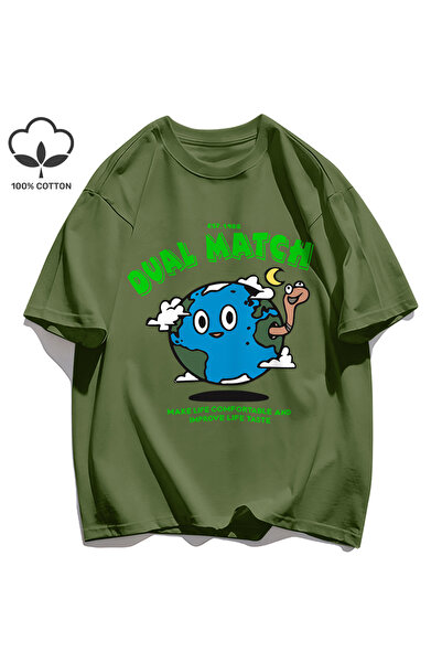 StartMore Y2K Vintage T-Shirt Tee Couple Match Make Life Casual Print