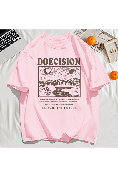 StartMore تي شيرت Y2k Vintage تي شيرت Doecision Pursue Future Print