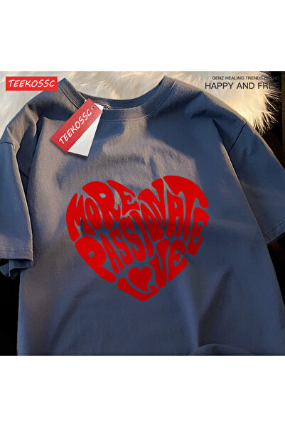 StartMore تي شيرت Y2k Vintage تي شيرت بطباعة الحب الأكثر إثارة