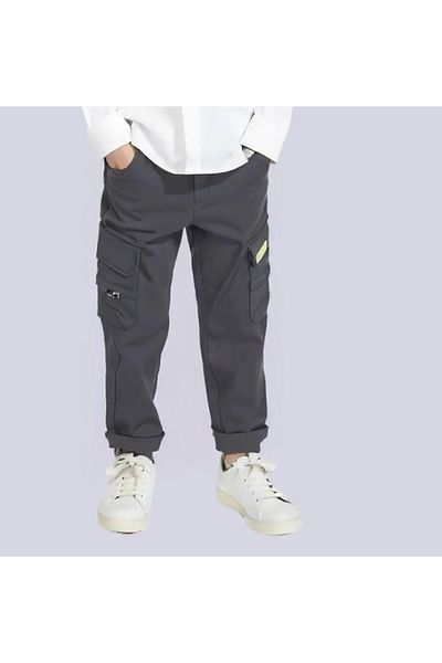 ALANAQA Boys' Oversized Multi-Pocket Unisex Pants Ages 4-17