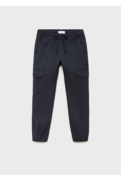 MANGO Kids Pamuklu kargo pantolon