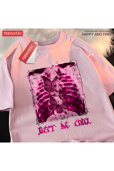 StartMore Y2K Vintage T-Shirt Tee My Belly Is Full of Butterflies