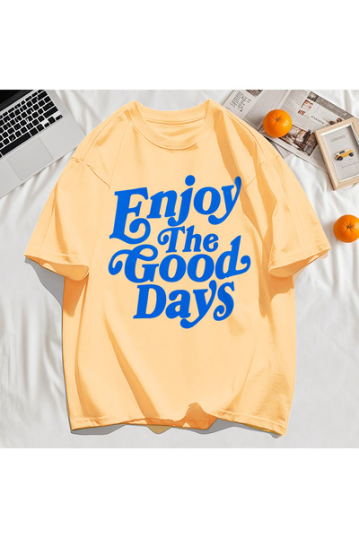 StartMore تي شيرت Y2k Vintage تي شيرت استمتع باليوم الجيد بطباعة الحروف