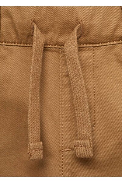 MANGO Baby Bağcıklı pamuklu pantolon