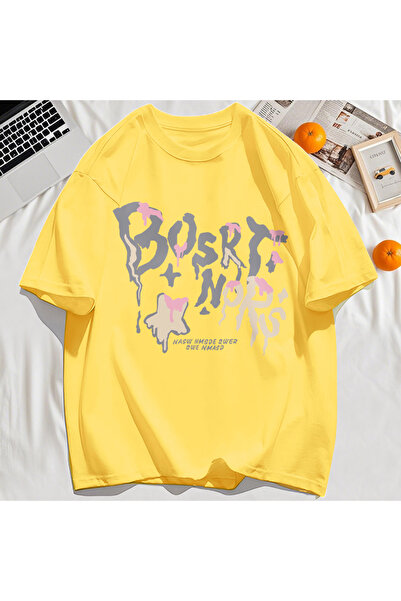 StartMore Y2K Vintage T-Shirt Tee Hash Letter Bosrt Nqrs Print
