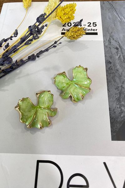İthal 1519 Imported Flower Earrings
